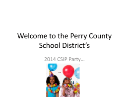 Welcome to the Perry County School District’s