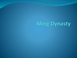 Ming Dynasty - Walker World History