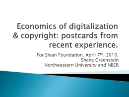 Post cards from digitalization and copyright
