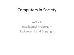 Computers in Society - College of Engineering || Bucknell