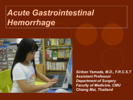 Upper Gastrointestinal Hemorrhage