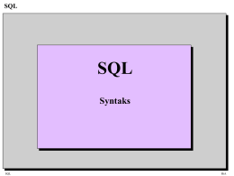 SQL - Forside - Universitetet i Agder