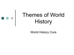 Themes of World History