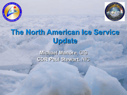 The North American Ice Service: Canada