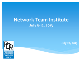 Network Team Institute