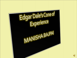 EDGAR DALE’S CONE OF EXPERIENCE
