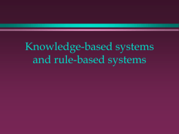 Knowledge-based systems and rule