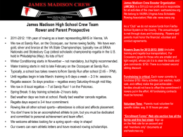 James Madison High School Crew Team