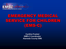 Emergency Medical Service for Children (EMSC)