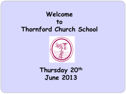 Welcome [www.thornford.dorset.sch.uk]