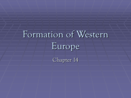 Formation of Western Europe