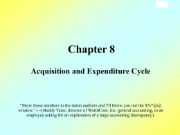 Acc 490 Chapter 8 Lecture