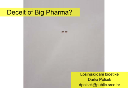 Deceit of Big Pharma?