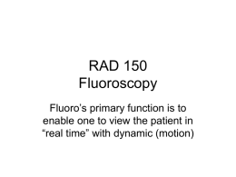 RAD 254 Fluoroscopy