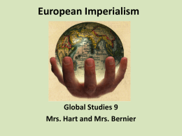 European Imperialism - Saugerties Central Schools
