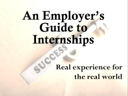 An Employer’s Guide to Internships