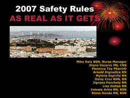 2007 Safety Rules