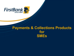 Products Bundle - First Bank of Nigeria