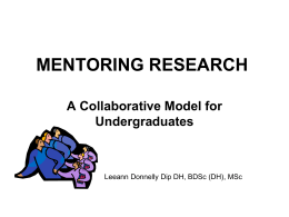 MENTORING RESEARCH