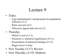 Lecture 9 - University of Pennsylvania