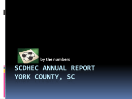 SCDHEC ANNUAL REPORT York County, SC