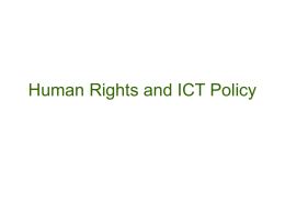 Gender & ICT policy