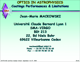 Aucun titre de diapositive - Claude Bernard University Lyon 1