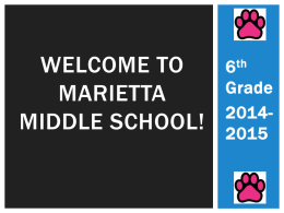 Welcome to marietta middle school!
