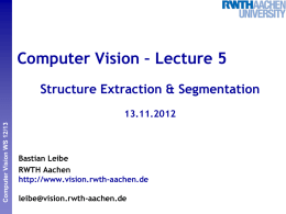 Computer Vision - RWTH Aachen University