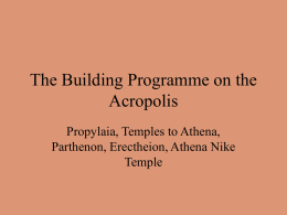 The Building Programme on the Acropolis