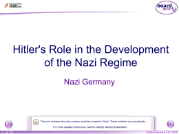 5. Nazi Germany - Hitler's Role in the Development of the