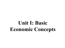 Unit 2: Supply, Demand, and Consumer Choice