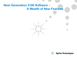 Next Generation 2100 Software