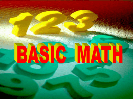 Basic Math w-Frac & Metric