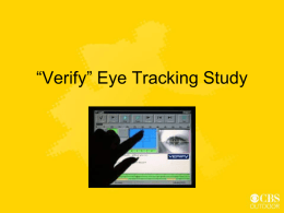 Verify Eye Tracking Study