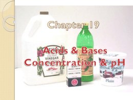 Acids and Bases - Bishop Montgomery High School
