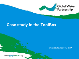 Case study in the ToolBox - Global Water Partnership