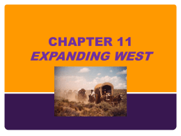CHAPTER 11 EXPANDING WEST