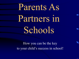 TUSD Title I - Parents as Partners