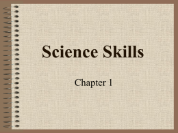 Science Skills