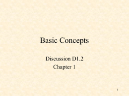 Basic Concepts - Oakland University