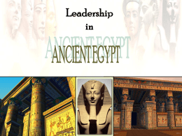 Ancient Egyptian Leadership - Ms Bergman's Class Website