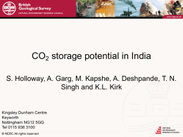 A GIS for carbon dioxide capture and storage in the Indian