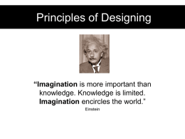 Principles of Designing - Morriston Comprehensive School