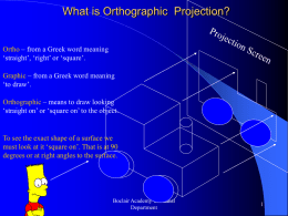 Orthographic Introductioin