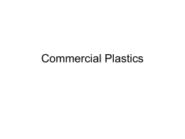 Commercial Plastics - Faculty Of Engineering And