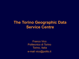 The Torino Geographic Data Service Centre