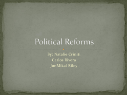 Political Reforms