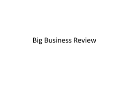 Big Business Review