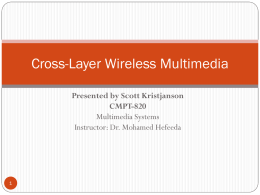 Cross-Layer Wireless Multimedia